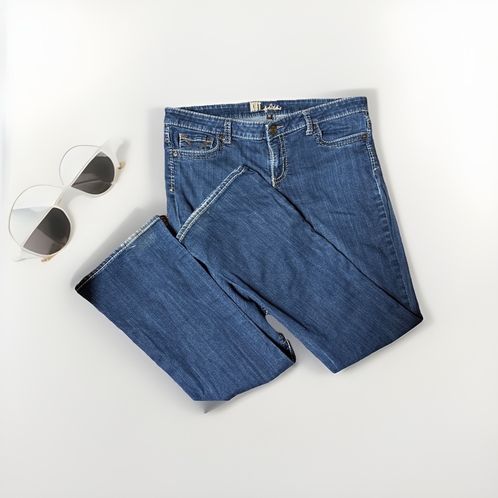 KUT FROM THE KLOTH Natalie Mid-Rise Women Bootcut Jeans Size 12 Mid-rise 37 X 32